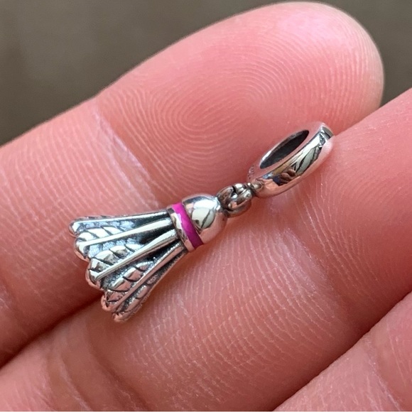 NWOT Badminton Birdie Dangle Charm Sterling Silver 925 - Picture 5 of 9